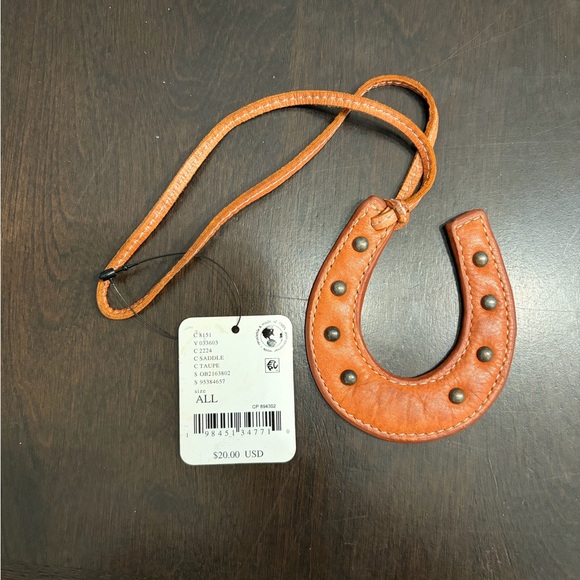 Free People Brown Studded Horseshoe Bag Accessory - Picture 2 of 2